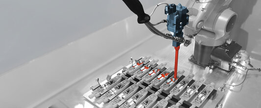 Automated systems for electronic potting