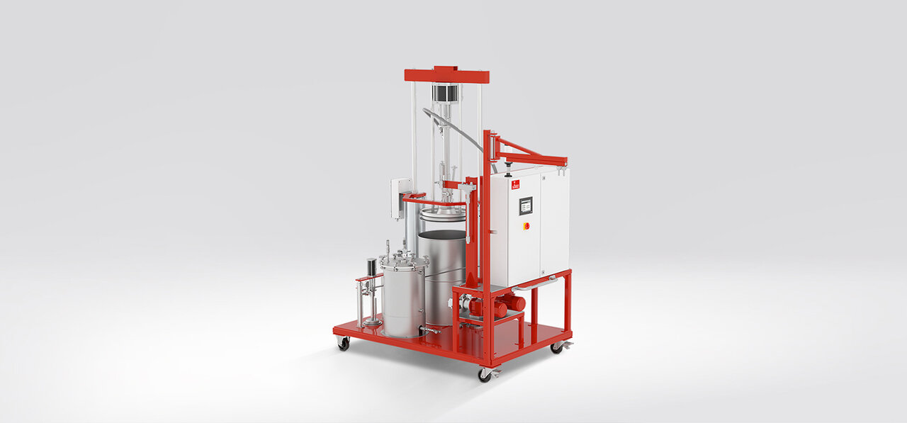 DOPAG puttymix: metering and mixing system for putty materials puttymix dispensing system from DOPAG